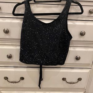 Lululemon splatter tie back tank